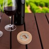Unique Bargains Bottle Opener Magnetic Beer Opener Beech Wood Light Brown 2.56"x0.59" 1 Pcs - 2 of 4
