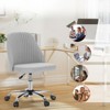 FONTOI Task and Office Chairs, Office Chair with Cross-Leg and Adjustable Height, Armless Swivel for Home Office, Gray, 20.4"*22.8"*29.3" - 4 of 4