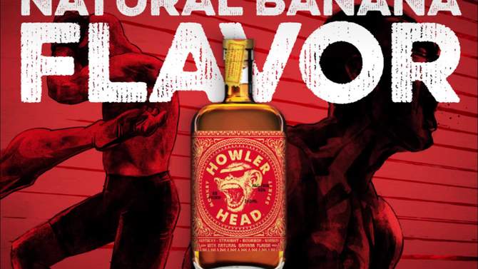 Howler Head Banana Flavored Bourbon Whiskey - 750ml Bottle, 2 of 6, play video