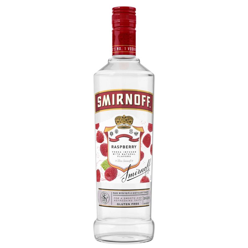 Smirnoff Raspberry Flavored Vodka - 750ml Bottle, 1 of 6