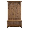 70" Bethel Acacia Wood Hall Tree Natural - Alaterre Furniture: Mudroom Organizer with 7 Hooks - image 3 of 4