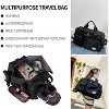 Luupatchy Carry On Weekender Backpack With Shoe Compartment, For Travel, Gym，Fishing, Travel Duffle Bag For Women, Men - 3 of 4