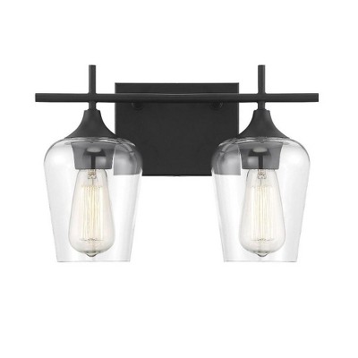 Savoy House Octave 2 - Light Vanity in  Black