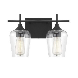 Savoy House Octave 2 - Light Vanity in  Black - 1 of 3