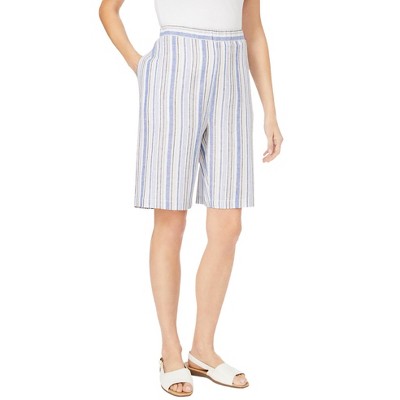 Woman Within Plus Size Linen Short