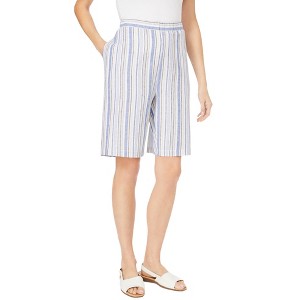 Woman Within Women's Plus Size Linen Short - 1 of 4