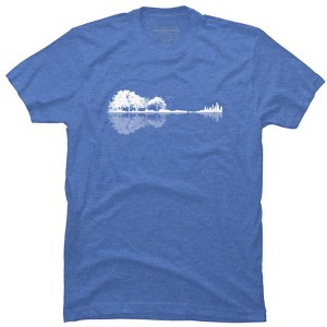 Men's Design By Humans Nature Guitar By Maryedenoa T-Shirt - 1 of 2