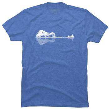 Men's Design By Humans Nature Guitar By Maryedenoa T-Shirt