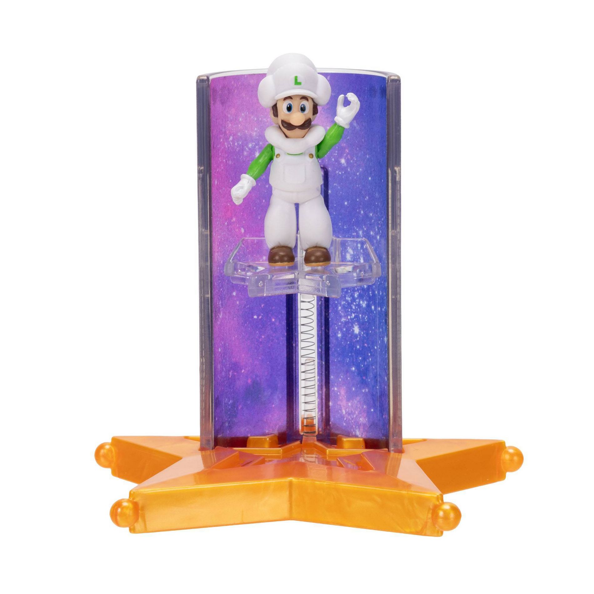 The Super Mario Galaxy Movie – 1.5" Figure with Star Launcher Accessory – Cloud Luigi