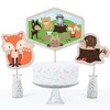 Big Dot of Happiness Woodland Creatures - Baby Shower or Birthday Party Centerpiece Sticks - Table Toppers - Set of 15 - 3 of 4