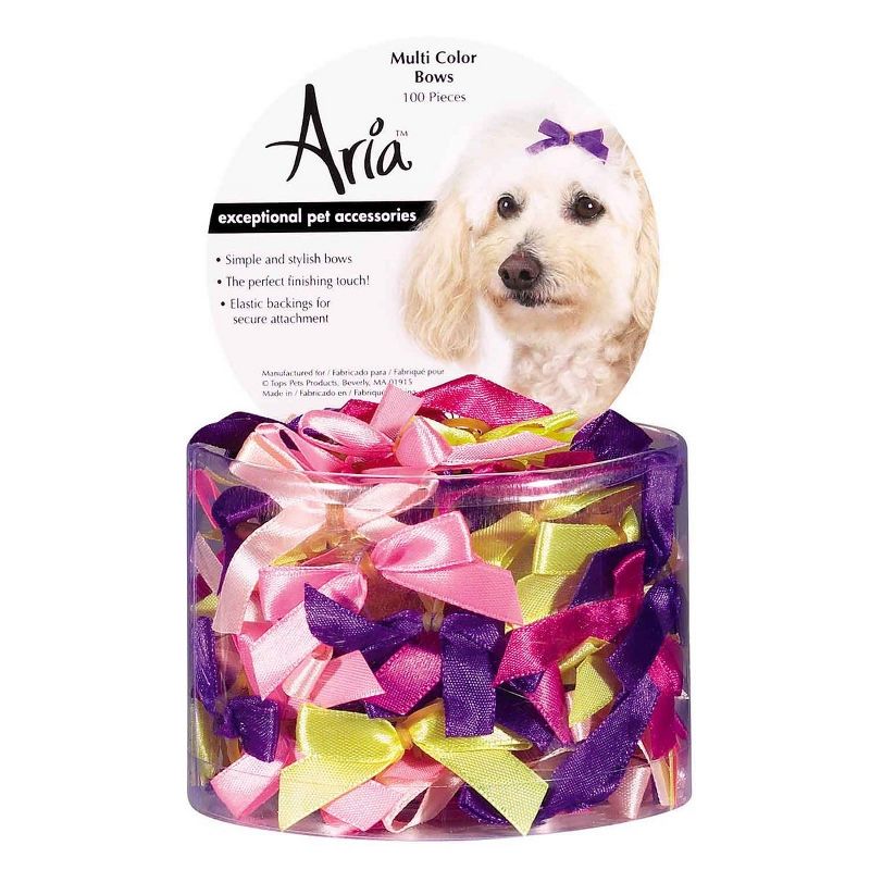 Aria Multi Color Bow Canister 3/8In 100 pieces, 1 of 2