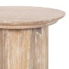 Kate and Laurel Gierson Wood Side Table, 12x12x22, Natural - 3 of 4