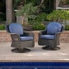 Christopher Knight Home Liam Outdoor Wicker Swivel Club Chairs with Cushions (Set of 2) - 2 of 4