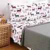 4 Pieces Soft Microfiber Christmas Bed Sheet Set - 2 of 4