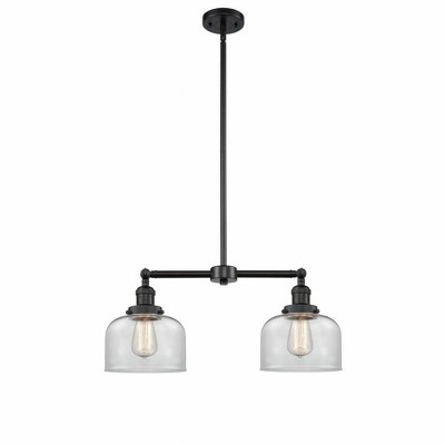 Bell - 2 Light Island In Traditional Style-10 Inches Tall and 21 Inches Wide