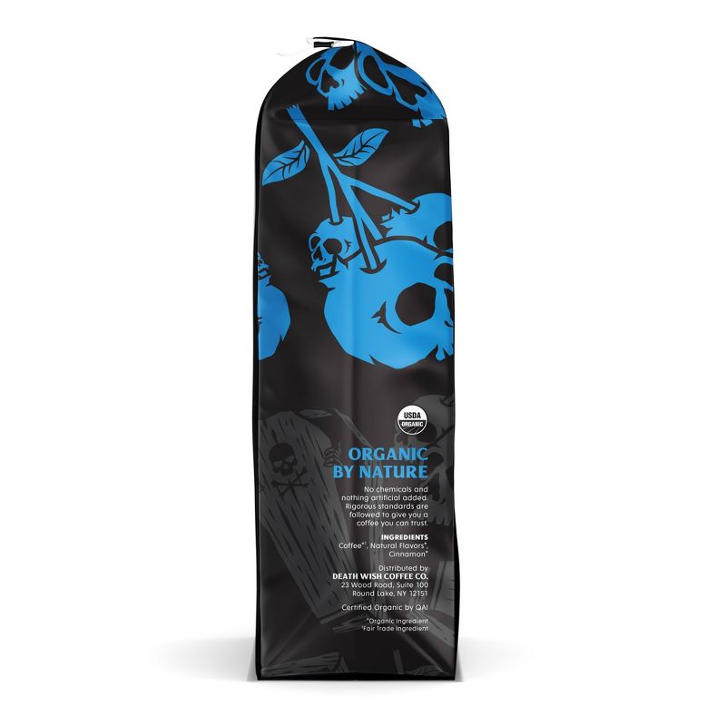 Death Wish Blue &#38; Buried Blueberry and Vanilla Flavored Ground Coffee Fair Trade &#38; Organic - 12oz, 5 of 8