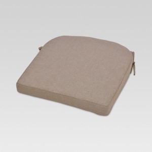 Outdoor Round Back Seat Cushion Taupe - Threshold , Brown