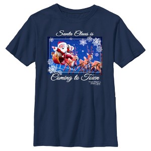 Boy's The Year Without a Santa Claus Santa Claus is Coming to Town T-Shirt - 1 of 4