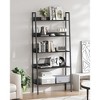 VASAGLE Bookshelf, 5-Tier Bookcase, Ladder Shelf for Home Office, Living Room, Bedroom, Kitchen - 2 of 4