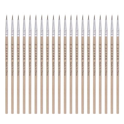 Unique Bargains Detail Nylon Painting Brush 50 Pcs : Target