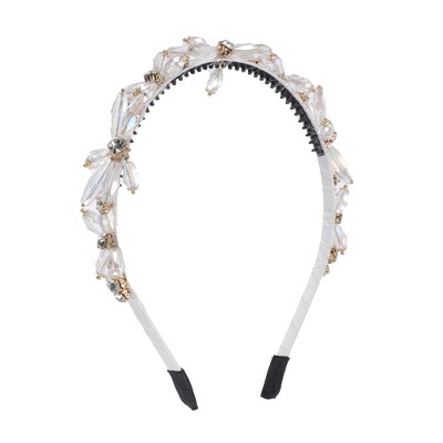 Unique Bargains Women's Faux Crystal Rhinestones Headband 1 Pc