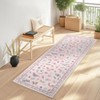 Rugs for Living Room, Floral Insect Botanical Area Rug, Soft Washable Non Slip Low Pile Rug Bedroom Home Decor - 2 of 4