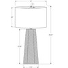 Monarch Specialties Lighting 29inchH Table Lamp White Ceramic Ivory / Cream Shade Contemporary - 4 of 4