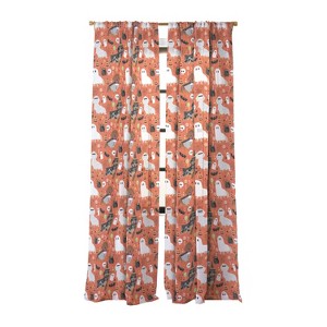 Petfriendly Dachshund dog breed halloween Single Panel Sheer Window Curtain - Deny Designs - 1 of 4