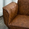 Lirago 39" W x 21.8" D x 17.8" H Pet Sofa Dog Bed Couch Foldable Cat Lounger PU Leather Cover for Medium Large Pets Brown - 2 of 4