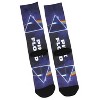 Pink Floyd Adult Dark Side Of The Moon Logo Sublimated Crew Socks 1 Pair - 2 of 3