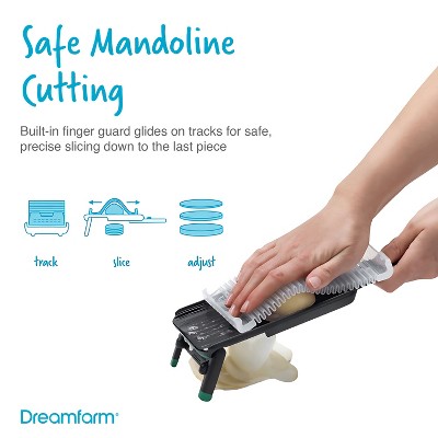 Dreamfarm Kitchen Cutting/Slicing Set– Nocutu, Bishears, Sharple– Mandoline w/ Flexible Finger Guard 2-in-1 Scissors & Bone Cutter Herb Stripping — фото 7
