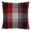 Saro Lifestyle Plaid Design Throw Pillow With Poly Filling, 20", Red - image 2 of 3