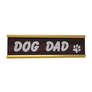 LEMONSODA Desk Plate (Dog Dad) - Gold - 1 of 4