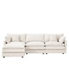 GDFStudio Ovia Modern 102'' 3-Seater L Shaped Chenille Upholstered Modular Sectional Sofa with Pillows - 4 of 4