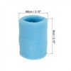 Unique Bargains Cotton Terry Cloth Tennis Basketball Working Out Running Wicking Air Permeable Sports Sweatbands 48 Pcs - 2 of 4