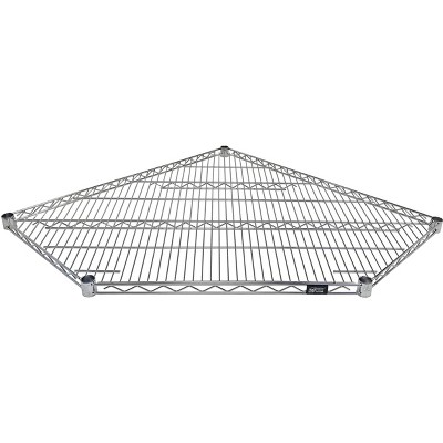 Quantum Storage Systems Shelf, Wire, 5 Sided, For Use With 18"D Adjacent Units, Chrome Plated Finish, Nsf