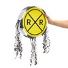 Blue Panda Small Pull String Pinata for Train Birthday Party Decorations, Railroad Crossing Sign, 13 x 13 x 3 In - 4 of 4