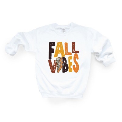 Simply Sage Market Women's Graphic Sweatshirt Fall Vibes Lightning Bolt