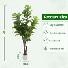 Artificial Fiddle Leaf Tree, 5ft Faux Plant Fake Ficus Lyrata Trees with White Planter, Artificial Fig Trees Floor Plants for House Office Home Decor - 2 of 4