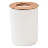Evideco French Home Goods Bathroom Trash Can Padang Bamboo Top 1.3 Gal - 2 of 4