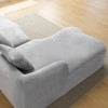 Wooakway 105" Green L-Shaped Sectional Sofa with 4 Pillows Upholstered Chenille Compression Couch - 4 of 4