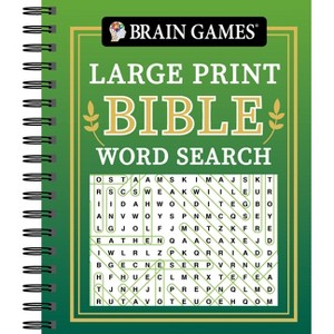 Brain Games - Large Print Bible Word Search (Green) - (Brain Games - Bible) by  Publications International Ltd & Brain Games (Spiral Bound) - 1 of 1