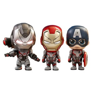 Hot Toys Marvel Avengers: Endgame Cosbaby (S) 3-Pack | Team Suit Iron Man | Captain America | War Machine - 1 of 4