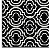 Modway Frame Transitional Moroccan Trellis 5x8 Area Rug - Black and White,  100% Soft Heat-Set Polypropylene ,  Tight Low Pile Weave - 2 of 4