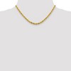 Black Bow Jewelry 4.25mm 14k Yellow Gold Hollow Rope Chain Necklace - 3 of 4