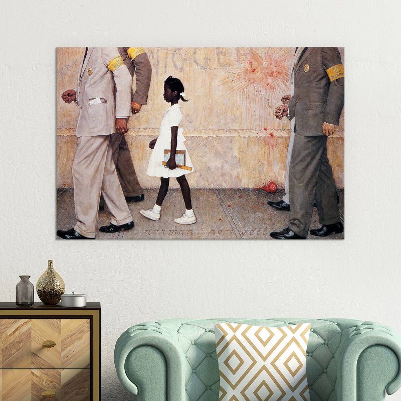 The Problem We All Live with (Ruby Bridges) by Norman Rockwell Unframed Wall Canvas - iCanvas, 4 of 5