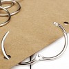 Unique Bargains 2 Inch Inner Dia Loose Leaf Keyrings Metal Binder Clips 2x2x0.1 inches Silver Tone 15 Pcs - 2 of 3