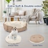 PureWags Small Dog Bed, Round Cat Bed Washable for Indoor Cats, Non-Slip Base and Removable Cushion, Pet Bed for Puppy and Kitten - 4 of 4