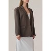 Women's Classic Two Button Front Blazer - MOD REF - 3 of 4