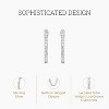 Gilded 1/4 to 2 Carat Total Weight Lab-Grown Diamond Prong Set Hoop Earrings in 925 Sterling Silver and 14KT Yellow Gold Plated Silver, Hinged Closure - 2 of 4
